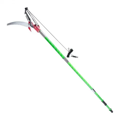 VEVOR Astsäge mit Teleskopstiel, 215,3-809,3 cm einstellbar, scharfe Klinge aus 65Mn-Stahl, leichte Stange aus Fiberglas, Teleskop Baumsäge zum Beschneiden hoher Äste, (inkl. Baumschere) – Bild 10