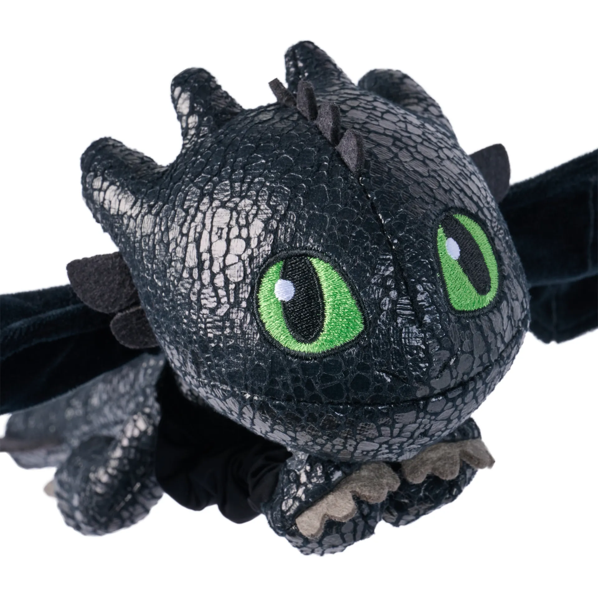 DreamWorks Dragons Drachenzähmen leicht gemacht - Plüsch-Drache Ohnezahn mit Gleit- und Grifffunktion, 30 cm lang – Bild 2