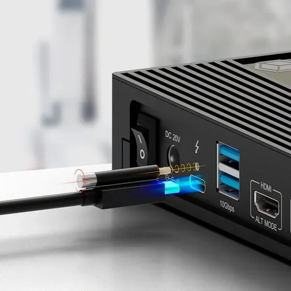 ICY BOX IB-DK2246AC, DisplayLink Notebook DockingStation, DisplayLink® und DP Alt Mode, 2x DisplayPort™ oder 2x HDMI® plus 1x HDMI® Schnittstelle bis zu 4096 – Bild 2