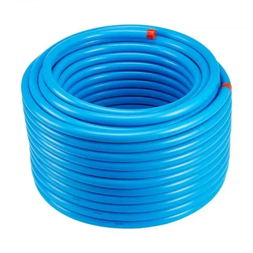 VEVOR Luftkompressor-Leitungssatz, 60,96 m x 19,05 mm, HDPE-Aluminium-Druckluftrohrsystem, auslaufsicher und einfach zu installieren, Druckluftleitungs-Schlauchsatz für Garagenwerkstätten, blau – Bild 8