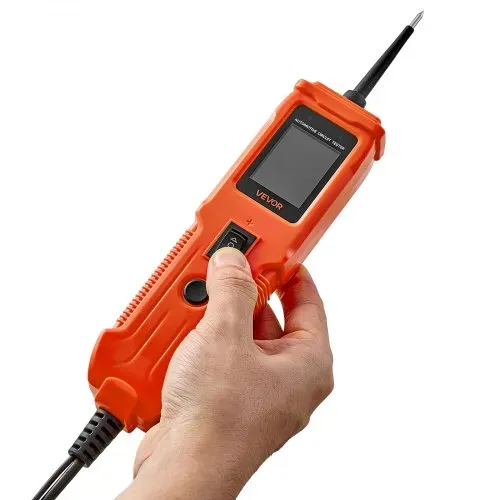 VEVOR Kfz Stromkreistester Elektroprüfer 8-35 DCV mit Stromkreissonde & TFT-Farbdisplay & Beleuchtung, Spannungsprüfer mit 4 m Kabel & ABS-Gehäuse, elektrischer Detektorfinder Stromkreisprüfer – Bild 10