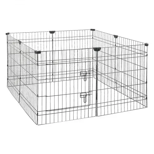 VEVOR Welpenauslauf Welpen-Freigehege 76cm 8-tlg. mit Deckel & Bodenmatte, Spielplatz für Mittelgroße Hunde Katzen & Andere Kleintiere Faltbar Durch die Verschiedenen Formen Vielfältig Einsetzbar – Bild 10