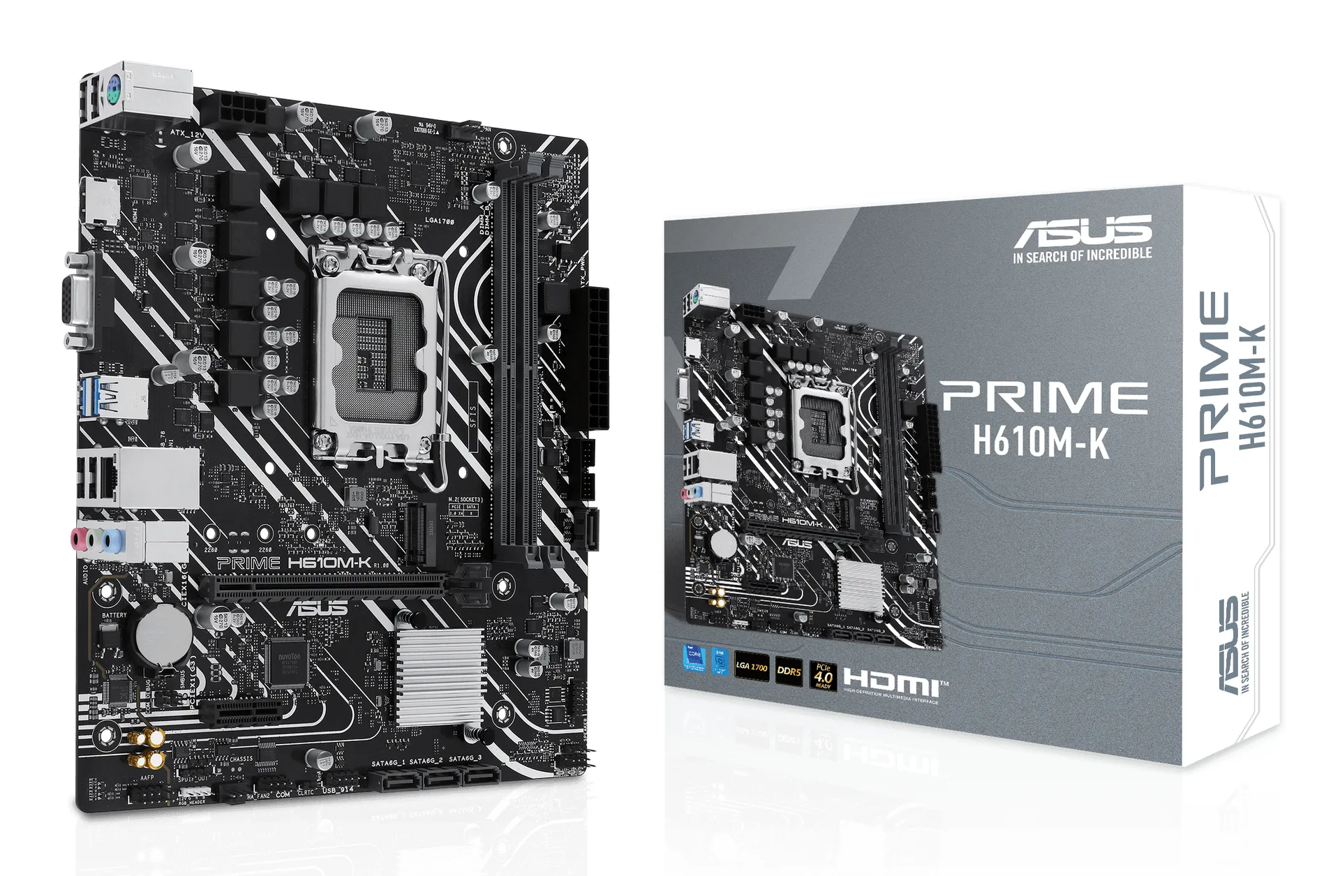 ASUS Prime H610M-K Intel H610 LGA 1700 micro ATX ASUS Prime H610M-K Intel H610 LGA 1700 micro ATX