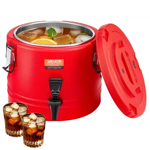 VEVOR isolierter Getränkespender 8 L Thermo-Getränkespender für Heiß- und Kaltgetränke mit Zapfhahn, lebensmittelechter Kühlkrug mit Innenseite aus 304er-Edelstahl, für Tee Kaffee Restaurant VEVOR isolierter Getränkespender 8 L Thermo-Getränkespender für Heiß- und Kaltgetränke mit Zapfhahn, lebensmittelechter Kühlkrug mit Innenseite aus 304er-Edelstahl, für Tee Kaffee Restaurant