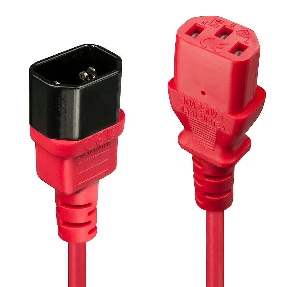 Lindy 30478 Stromkabel Rot 2 m C14-Koppler C13-Koppler Lindy 30478 Stromkabel Rot 2 m C14-Koppler C13-Koppler