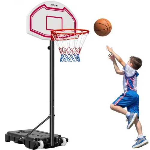 VEVOR tragbarer Basketballständer, 1,6 bis 2,1 m höhenverstellbarer Basketballkorb, verstellbare Basketballanlage mit Nylonnetz & Rollen, tragbares Backboard-Set für Terrassen Poolrand VEVOR tragbarer Basketballständer, 1,6 bis 2,1 m höhenverstellbarer Basketballkorb, verstellbare Basketballanlage mit Nylonnetz & Rollen, tragbares Backboard-Set für Terrassen Poolrand