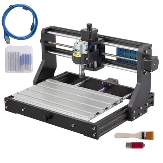 VEVOR CNC 3018 DIY Graviermaschine Pro 300x180x45mm Engraving Machine 3 Achse Mini Gravierer mit GRBL Steuerkarte und Offline Controller VEVOR CNC 3018 DIY Graviermaschine Pro 300x180x45mm Engraving Machine 3 Achse Mini Gravierer mit GRBL Steuerkarte und Offline Controller