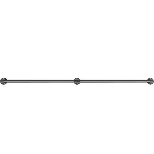VEVOR 2 Stk. Retro Wasserrohr Handlauf 152cm Industrieller Geländer Schutzbügel Kohlenstoffstahl Mattes Finish Handlauf Rustikal 200 kg Tragfähigkeit Geeignet für Handläufe im Innen-/Außenbereich – Bild 10
