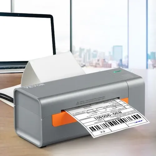 VEVOR Etikettendrucker 40-108mm Thermodrucker 203DPI Labeldrucker 150mm/s Versandetiketten Drucker Thermo-Direkt Edikettendruckgerät USB Automatische Etikettenerkennung Windows Mac OS Linux Chromebook – Bild 7
