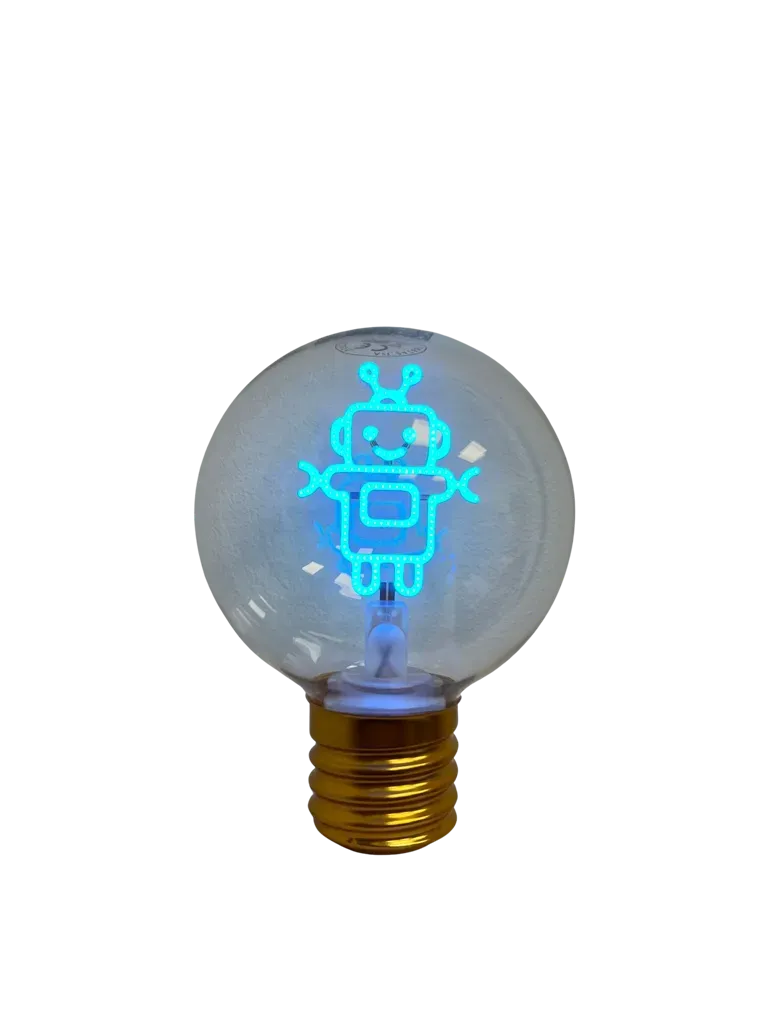 Synergy 21 LED Retrofit E40 Deko Bulb G95-Robot Aufladbar Synergy 21 LED Retrofit E40 Deko Bulb G95-Robot Aufladbar