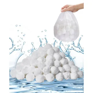 VEVOR Filter Balls für Sandfilter, 0,7 kg, Filterbälle ersetzen Pool-Filtersand, wiederverwendbare Filtermedienbälle aus Polyesterfaser mit Waschbeutel, für Schwimmbecken, Aufstellbecken, Aquarium VEVOR Filter Balls für Sandfilter, 0,7 kg, Filterbälle ersetzen Pool-Filtersand, wiederverwendbare Filtermedienbälle aus Polyesterfaser mit Waschbeutel, für Schwimmbecken, Aufstellbecken, Aquarium