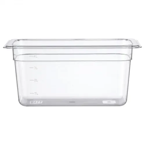 VEVOR GN 1/3 Behälter 15 cm Tief 6er-Set Lebensmittelbehälter mit Deckel PC für Restaurants, Buffets & Salatbars, 327 x 178 x 154 mm, –40 bis 100 °C, Spülmaschinenfest, Stapelbar, Skalenmarkierung – Bild 9