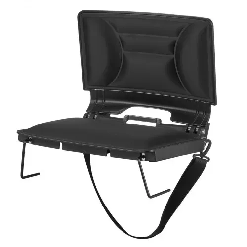 VEVOR Stadionsitz klappbarer Tribünenstuhl mit Rückenlehne, gepolsterter Tribünensitz mit Schultergurt, Stadionstuhl Bodenstuhl (424,18 mm breit) aus Lycra-Material für Tribünen Schwarz 1 Stk. – Bild 10