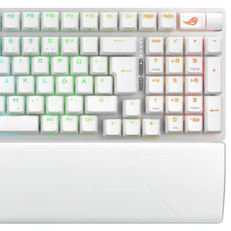 ASUS ROG Strix Scope II 96 Wireless Tastatur Gaming USB + RF Wireless + Bluetooth QWERTZ Deutsch Weiß ASUS ROG Strix Scope II 96 Wireless Tastatur Gaming USB + RF Wireless + Bluetooth QWERTZ Deutsch Weiß
