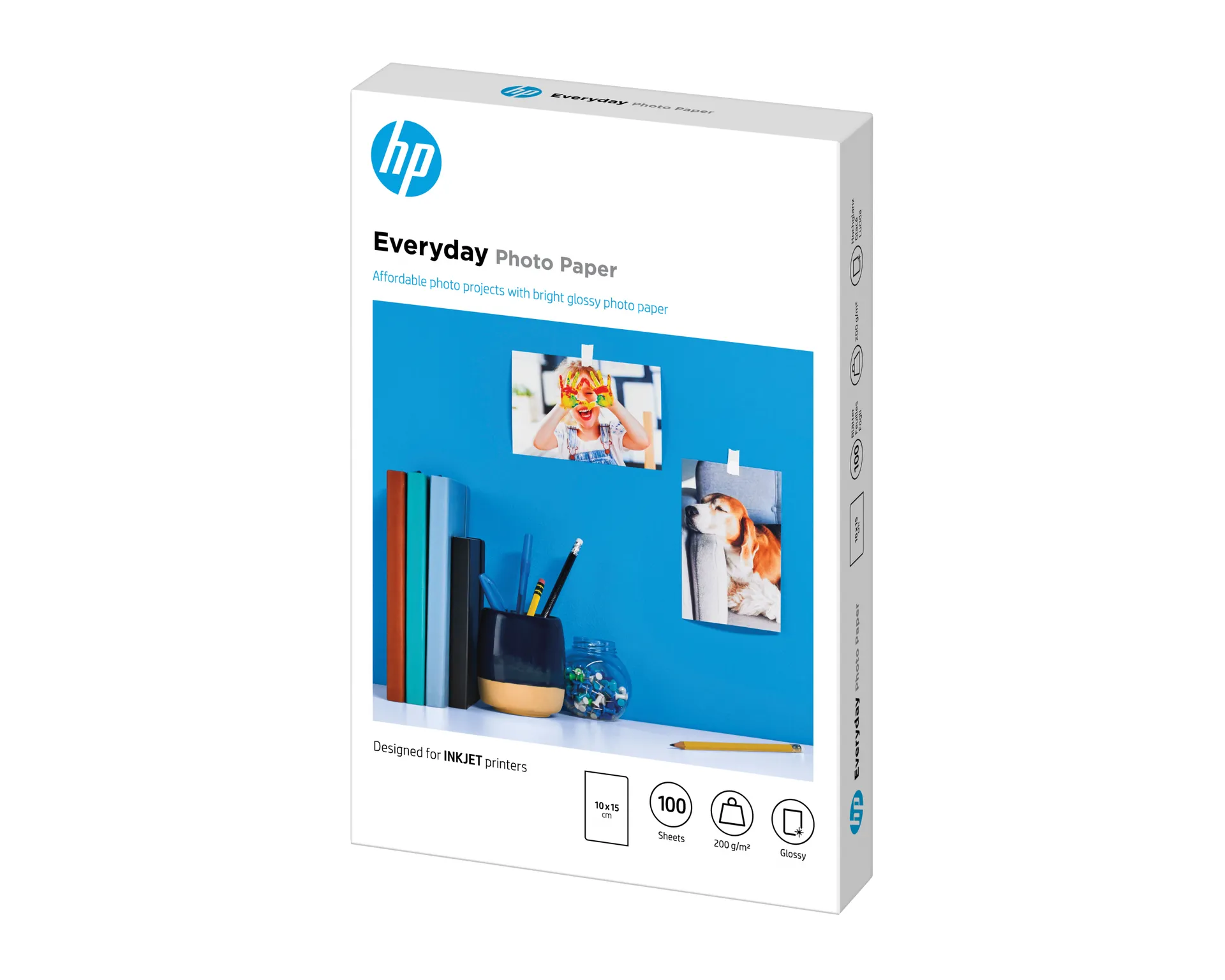 HP Normales Fotopapier, glänzend, 200 g/m2, 10 x 15 cm (101 x 152 mm), 100 Blatt – Bild 7