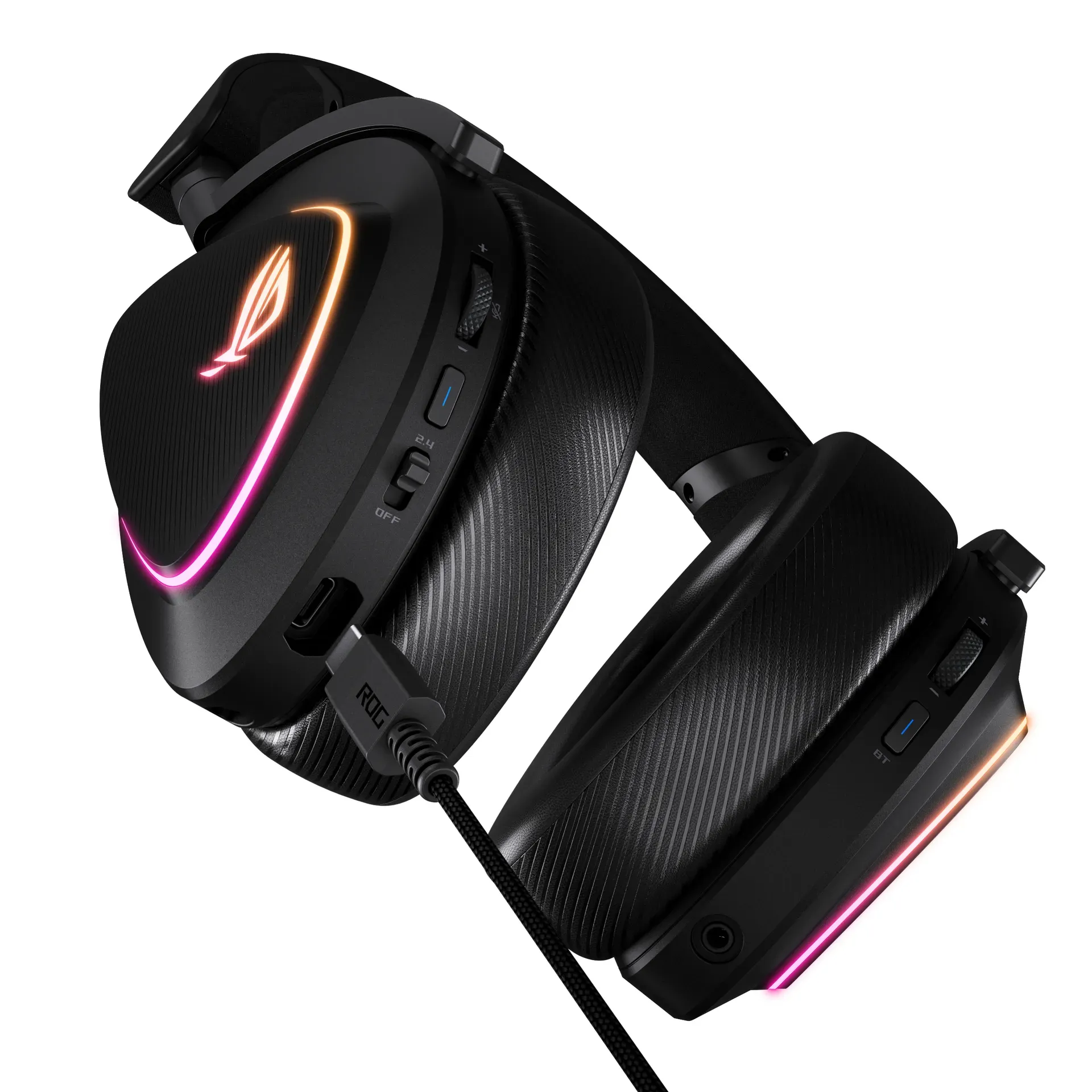ASUS ROG DELTA II Kopfhörer Verkabelt & Kabellos Kopfband Gaming USB Typ-C Bluetooth Schwarz – Bild 6