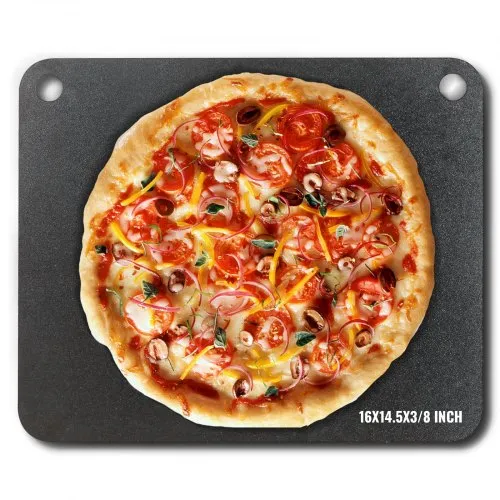 VEVOR Pizzastein Pizzastahl 406 x 368 x 10 mm, Pizzastahlplatte für den Ofen, Vorgewürzter Pizza-Backstein aus Q235-Kohlenstoffstahl mit Höherer Leitfähigkeit für Restaurants, Cafés, Straßenläden VEVOR Pizzastein Pizzastahl 406 x 368 x 10 mm, Pizzastahlplatte für den Ofen, Vorgewürzter Pizza-Backstein aus Q235-Kohlenstoffstahl mit Höherer Leitfähigkeit für Restaurants, Cafés, Straßenläden