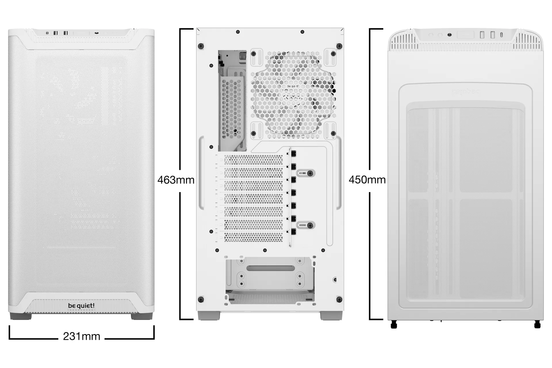 be quiet! PURE BASE 501 Airflow Window White Midi Tower Weiß – Bild 2