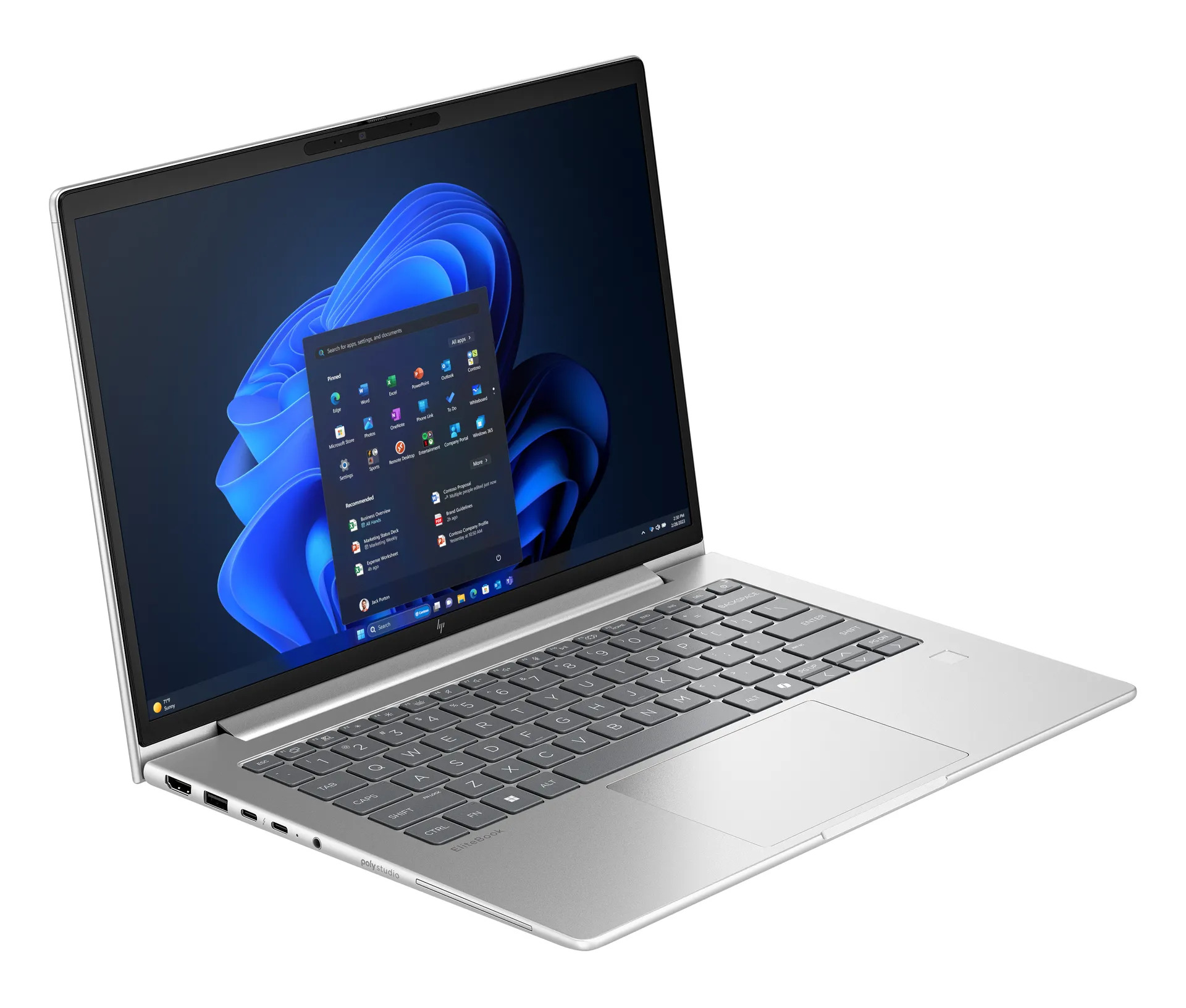 HP EliteBook 6 G1a 14 inch Notebook AI PC AMD Ryzen™ 5 230 Laptop 35,6 cm (14") WUXGA 16 GB DDR5-SDRAM 512 GB SSD Wi-Fi 7 (802.11be) Windows 11 Pro Silber – Bild 2