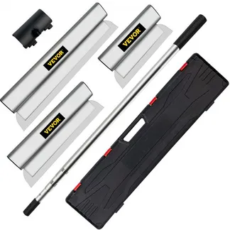VEVOR Dekorspachtel Set 25 cm / 40 cm/ 60 cm Breitspachtel, 0,89 – 2 m Klingenlänge Trockenbau Flächenspachtel, 0,5 mm Klingenstärke Fassadenspachtel aus Edelstahl, ergonomischer Griff Gipserspachtel VEVOR Dekorspachtel Set 25 cm / 40 cm/ 60 cm Breitspachtel, 0,89 – 2 m Klingenlänge Trockenbau Flächenspachtel, 0,5 mm Klingenstärke Fassadenspachtel aus Edelstahl, ergonomischer Griff Gipserspachtel