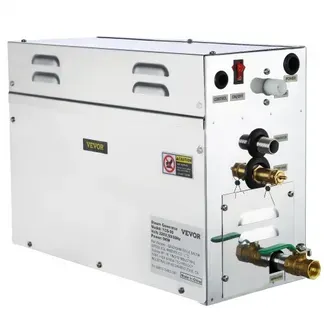VEVOR Dampfgenerator 9KW Dampfduschen 220V-240V Sauna Dampfgenerator mit programmierbarer Steuerung für zu Hause SPA Badezimmer Hoteldusche Dampf (Controller enthält keine Batterie) VEVOR Dampfgenerator 9KW Dampfduschen 220V-240V Sauna Dampfgenerator mit programmierbarer Steuerung für zu Hause SPA Badezimmer Hoteldusche Dampf (Controller enthält keine Batterie)