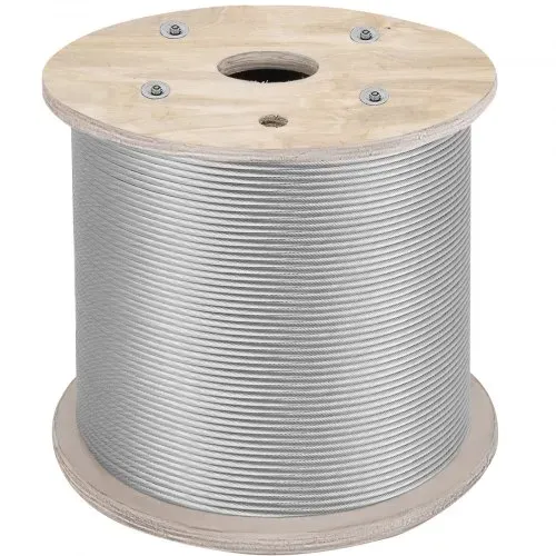 Drahtseilkabel aus Edelstahl 304, 1/4", 7x19, 200 Fuß – Bild 8