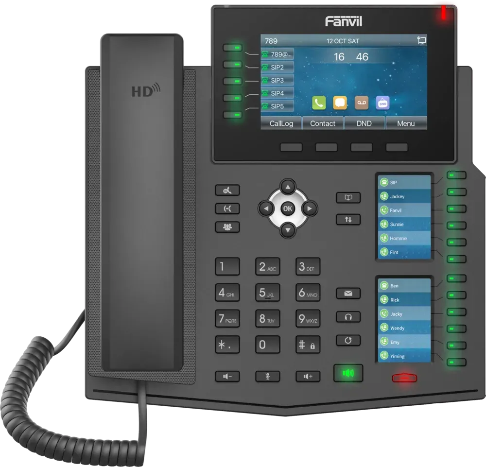 Fanvil X6U v2, High-end business phone with Gigabit / SIP / POE / Gigabit / USB-Port / Bluetooth – Bild 4
