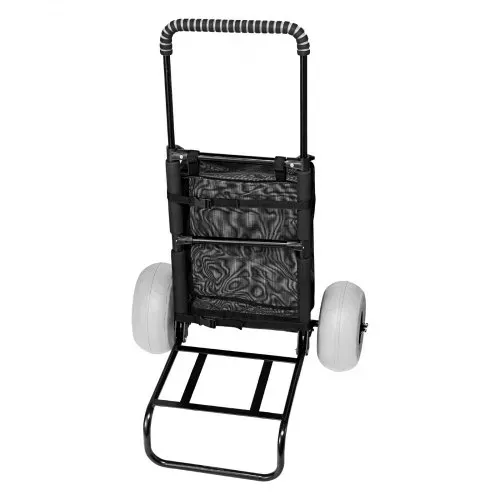 VEVOR Strandkarre Bollerwagen Sandwagen, Strandwagen 74,84 kg Tragkraft, Zusammenklappbarer Sandwagen aus Stahl 69 bis 114 cm Einstellbare Höhe, Robuster Wagen für den Strand – Bild 9