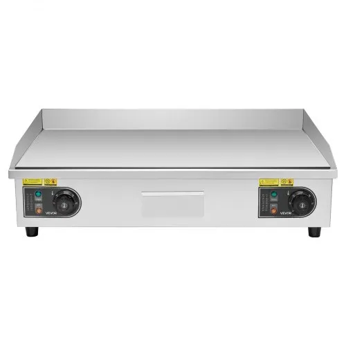 VEVOR Gewerbliche Elektrische Grillplatte 4400 W, Tischgrillplatte 725x400 mm Grillfläche, 50–300 °C Elektrogrill mit 2 Spateln & 2 Bürsten & 4 Fußpolstern, für Steaks Pfannkuchen Pizza, Ohne Stecker – Bild 9