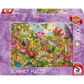 Wunderschöner Schmetterlingsgarten, Puzzle Wunderschöner Schmetterlingsgarten, Puzzle