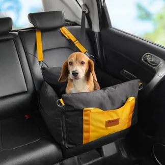 VEVOR Hundeautositz Hundesitzerhöhung mit seitlichen Griffen und Aufbewahrungstasche, ansteckbarer Sicherheitsleine und Füllung aus PP-Baumwolle, Hundeautobett für kleine Hunde bis 25 Pfund, Schwarz VEVOR Hundeautositz Hundesitzerhöhung mit seitlichen Griffen und Aufbewahrungstasche, ansteckbarer Sicherheitsleine und Füllung aus PP-Baumwolle, Hundeautobett für kleine Hunde bis 25 Pfund, Schwarz