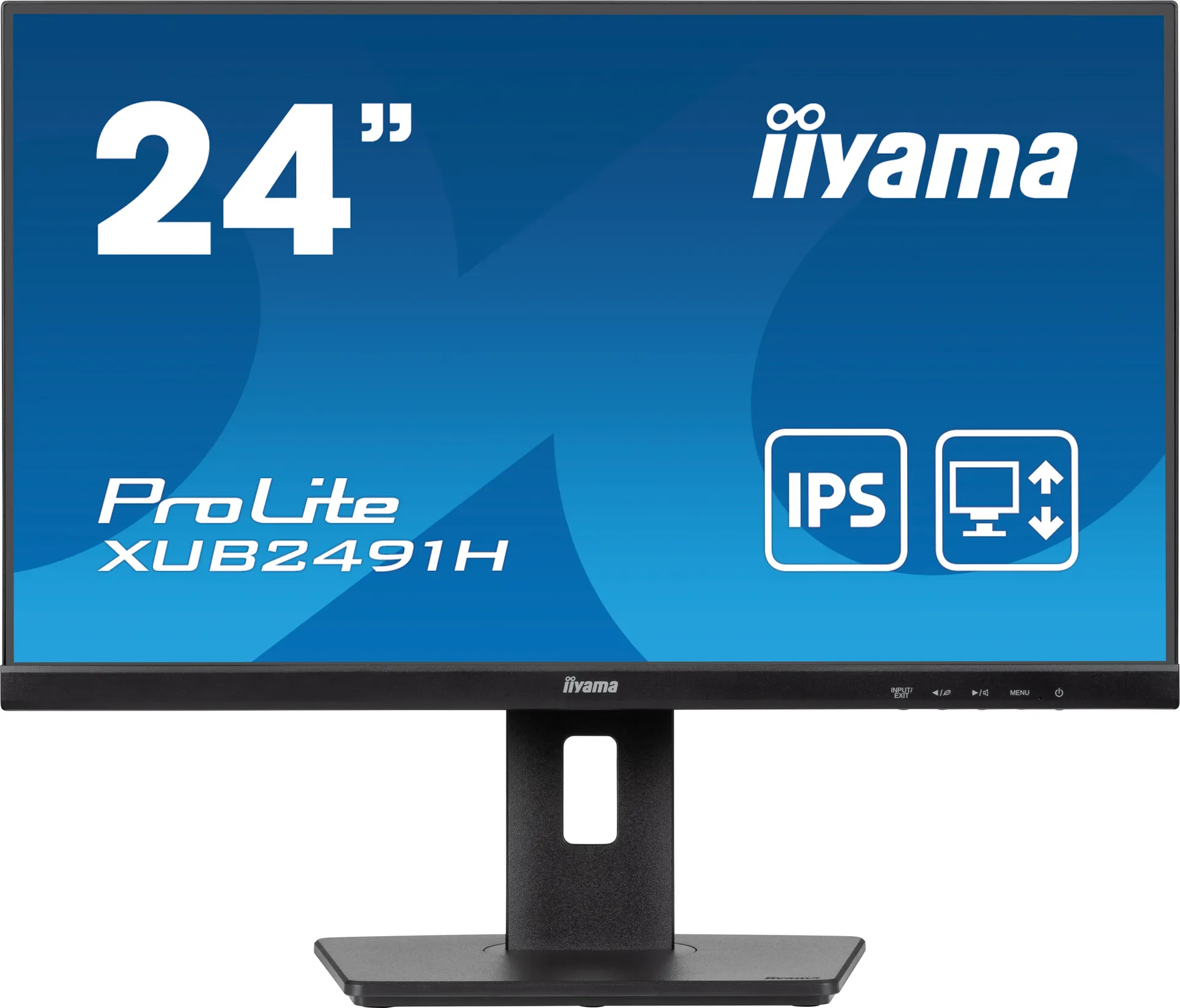 iiyama ProLite 24" (60.5 cm) Monitor mit IPS-Panel-Technologie, 100Hz Bildwiederholfrequenz und einem 150 mm höhenverstellbaren Standfuß – Bild 2