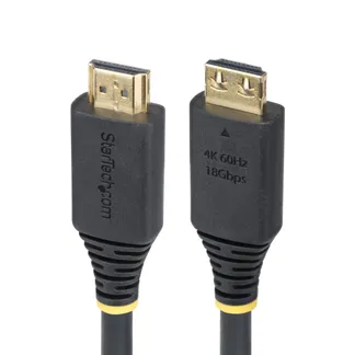 StarTech.com 3m High Speed HDMI Kabel mit Griffsteckern, 4K 60Hz / 1440p 144Hz, HDR10 / HDCP 2.2 / ARC, 18Gbps, UHD HDMI Arc Kabel für TV / Monitor, TPE-Mantel StarTech.com 3m High Speed HDMI Kabel mit Griffsteckern, 4K 60Hz / 1440p 144Hz, HDR10 / HDCP 2.2 / ARC, 18Gbps, UHD HDMI Arc Kabel für TV / Monitor, TPE-Mantel