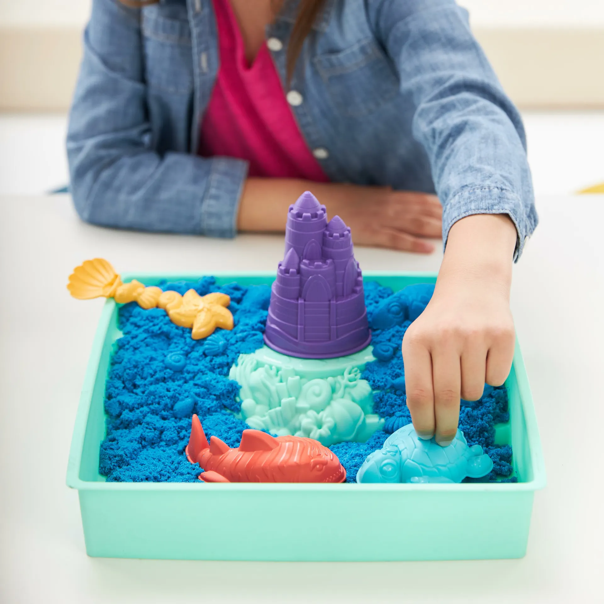 Kinetic Sand Sandbox Set Blau – Bild 4
