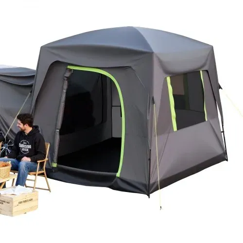 VEVOR SUV-Zelt Camping Auto-Zelt (248 x 308 x 230 cm) wasserdichtes PU2000 geräumiges Doppelschicht-Design für 5-8 Personen, SUV-Campingzelt mit Fenstern & Netzfenstern & Regendach & Tasche – Bild 9