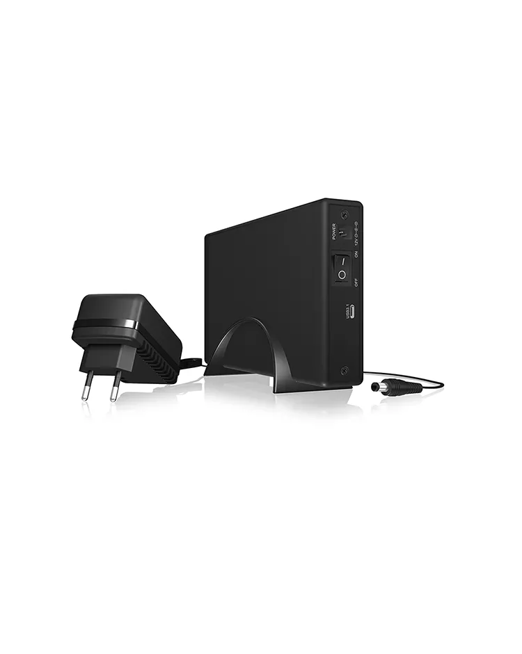 ICY BOX IB-377-C31 Gehäuse für 3,5" SATA HDD zu Type-C® - USB 3.1, Gen 2, 10 Gbit/s, Type-C® zu Type-C® Kabel, schwarz – Bild 4