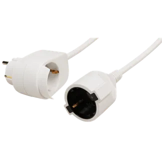 Netz- Verlägerungskabel 5m mit Steckdosenadapter, Schutzk. Stecker > Kupplung Netz- Verlägerungskabel 5m mit Steckdosenadapter, Schutzk. Stecker > Kupplung