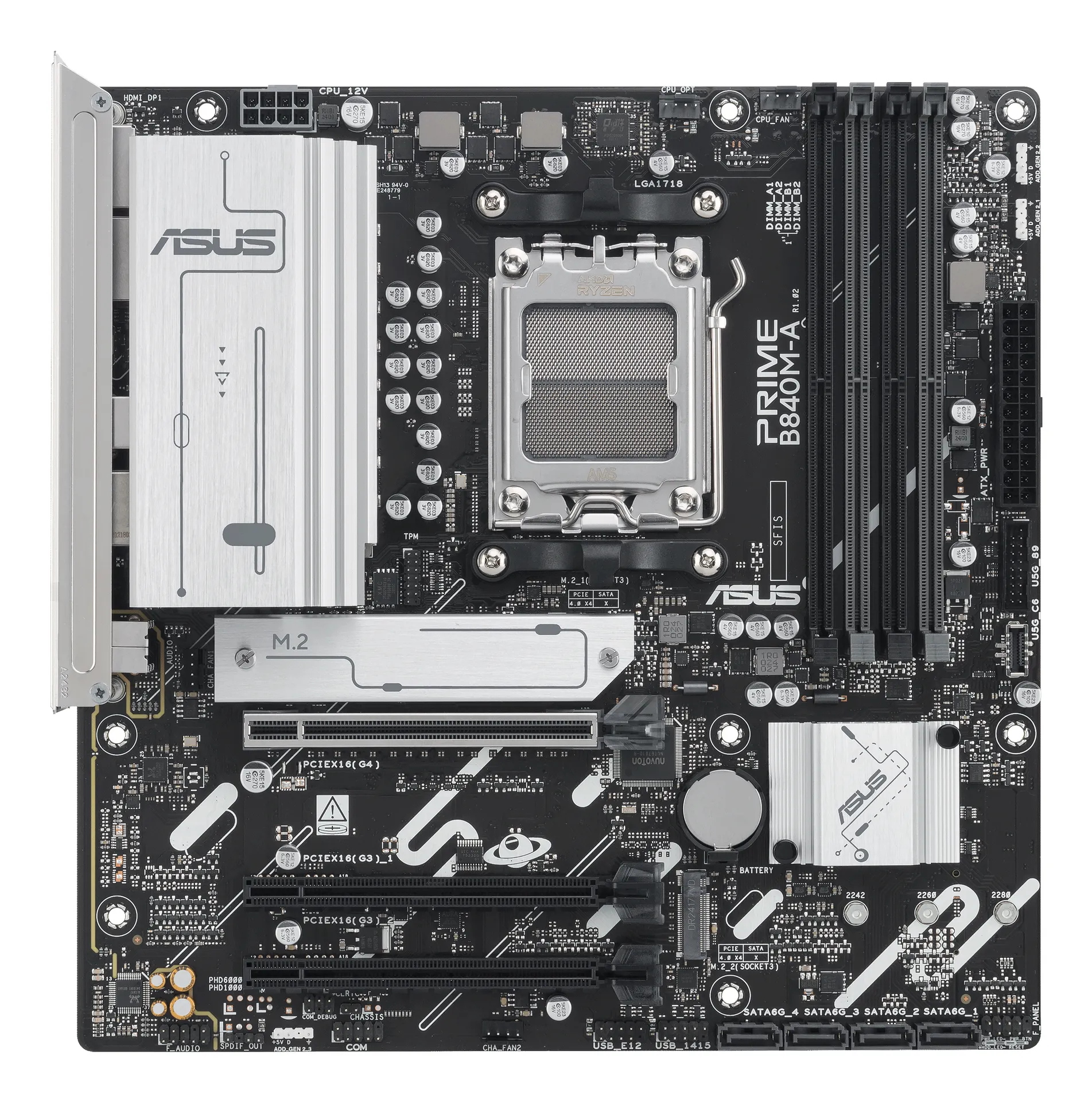 ASUS PRIME B840M-A-CSM AMD B840 Sockel AM5 micro ATX – Bild 2