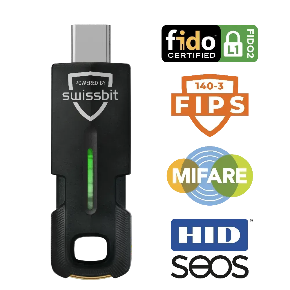 Swissbit iShield Key 2 FIDO2 USB-C in Einzelverpackung Swissbit iShield Key 2 FIDO2 USB-C in Einzelverpackung