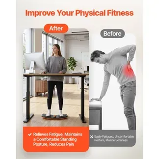 VEVOR Balance Board für Erwachsene (60 cm), Wackelbrett bis 200 kg Belastbar, Kompaktes Balance-Trainingsgerät mit Massagenoppen für Core-Workouts Stehpultübungen Heim-Fitnessstudio Büro, Schwarz VEVOR Balance Board für Erwachsene (60 cm), Wackelbrett bis 200 kg Belastbar, Kompaktes Balance-Trainingsgerät mit Massagenoppen für Core-Workouts Stehpultübungen Heim-Fitnessstudio Büro, Schwarz