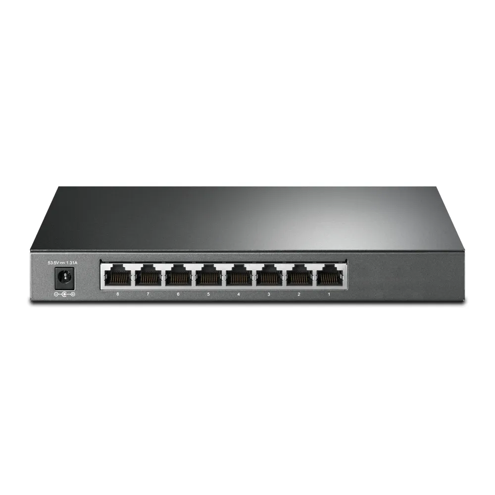 TP-Link Switch full managed Layer2 8 Port • 8x 1 GbE • PoE Budget 58 Watt • 4x PoE at • Lüfterlos, Omada • SG2008P – Bild 2