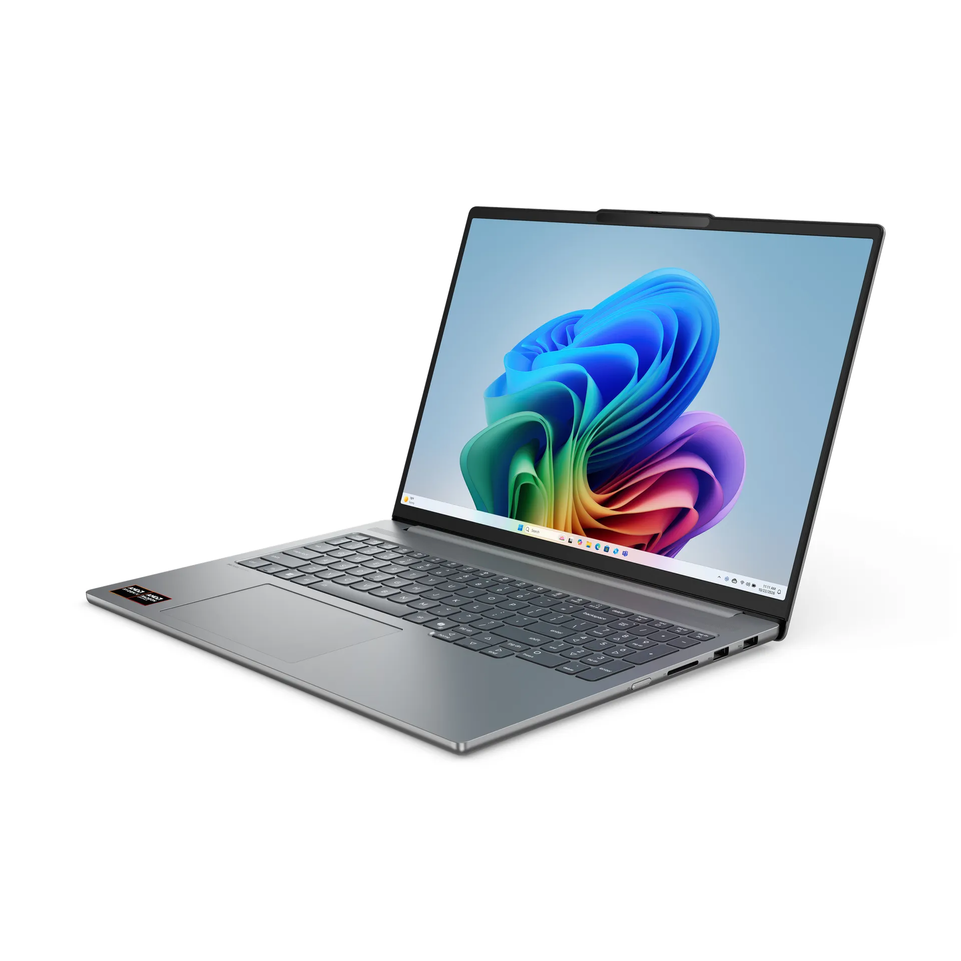 Lenovo IdeaPad Pro 5 16AGP11 Copilot+ PC AMD Ryzen AI 9 465 Laptop 40,6 cm (16") 2.8K 32 GB LPDDR5x-SDRAM 1 TB SSD Wi-Fi 7 (802.11be) Windows 11 Pro Deutsch Grau – Bild 4