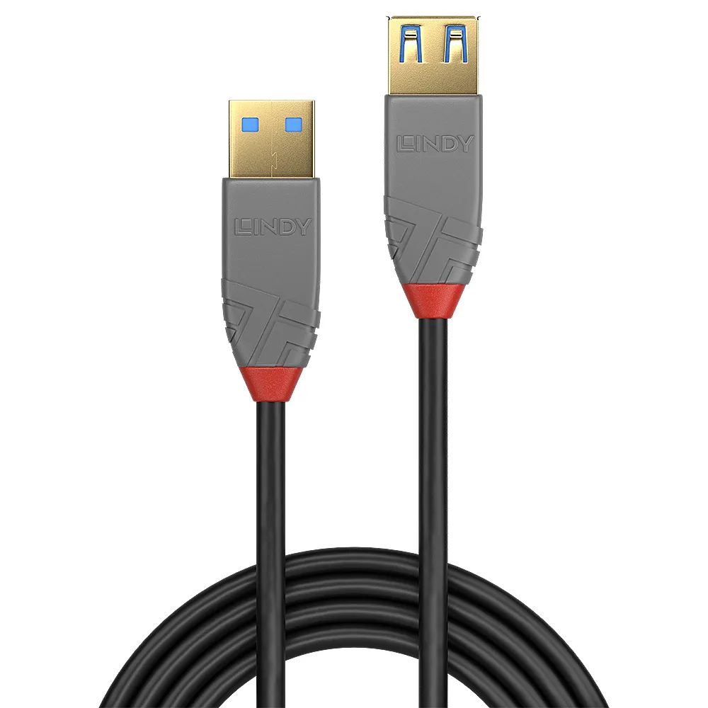 Lindy 36763 USB Kabel USB 3.2 Gen 1 (3.1 Gen 1) 3 m USB A 5 Gbit/s Schwarz – Bild 2