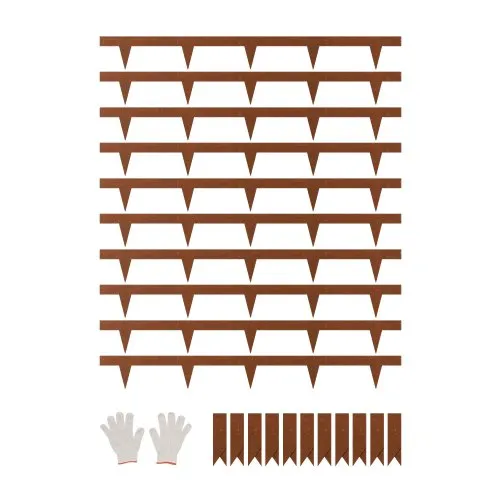 VEVOR Rasenkante, 10er-Set, 1016×114,3×1,5 mm, rostbeständige Beeteinfassung aus Metall, Beetumrandung, Raseneinfassung, einfach zu installieren, Trennwand für Blumenbeete, Hofwege VEVOR Rasenkante, 10er-Set, 1016×114,3×1,5 mm, rostbeständige Beeteinfassung aus Metall, Beetumrandung, Raseneinfassung, einfach zu installieren, Trennwand für Blumenbeete, Hofwege