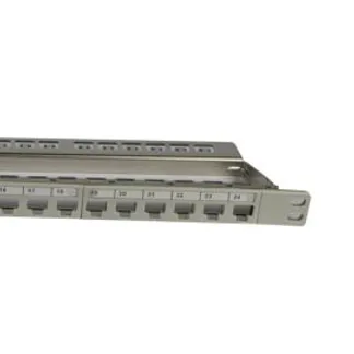 Keystone, Modulträger, 19″Patchpanel für 24xTP-Modul, 0,5HE, Lichtgrau, Synergy 21, Keystone, Modulträger, 19″Patchpanel für 24xTP-Modul, 0,5HE, Lichtgrau, Synergy 21,