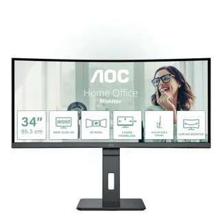 AOC CU34P3CV Computerbildschirm 86,4 cm (34″) 3440 x 1440 Pixel UltraWide Quad HD LED Schwarz AOC CU34P3CV Computerbildschirm 86,4 cm (34″) 3440 x 1440 Pixel UltraWide Quad HD LED Schwarz