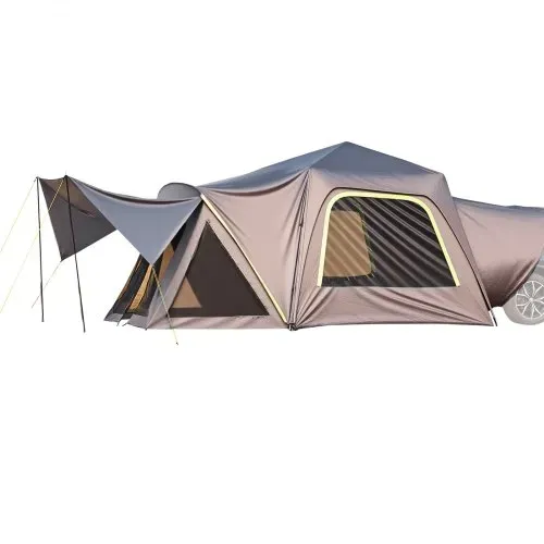 VEVOR SUV-Zelt Camping Auto-Zelt (305 x 310 x 230 cm) wasserdichtes PU2000 geräumiges Doppelschicht-Design für 5-8 Personen, SUV-Campingzelt mit Schattenmarkise & Netzfenstern & Regendach & Tasche – Bild 8