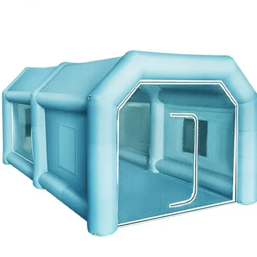 VEVOR Aufblasbares Spritzkabinenzelt nach Maß, Aufblasbares Lackierkabinenzelt 750 W + 350 W Auto Lackierkabine Arbeitsplatz 210D Oxford-Gewebe mit 2 Gebläsen 4 x 2,5 x 2,2 m Blau Autoparkgarage – Bild 8