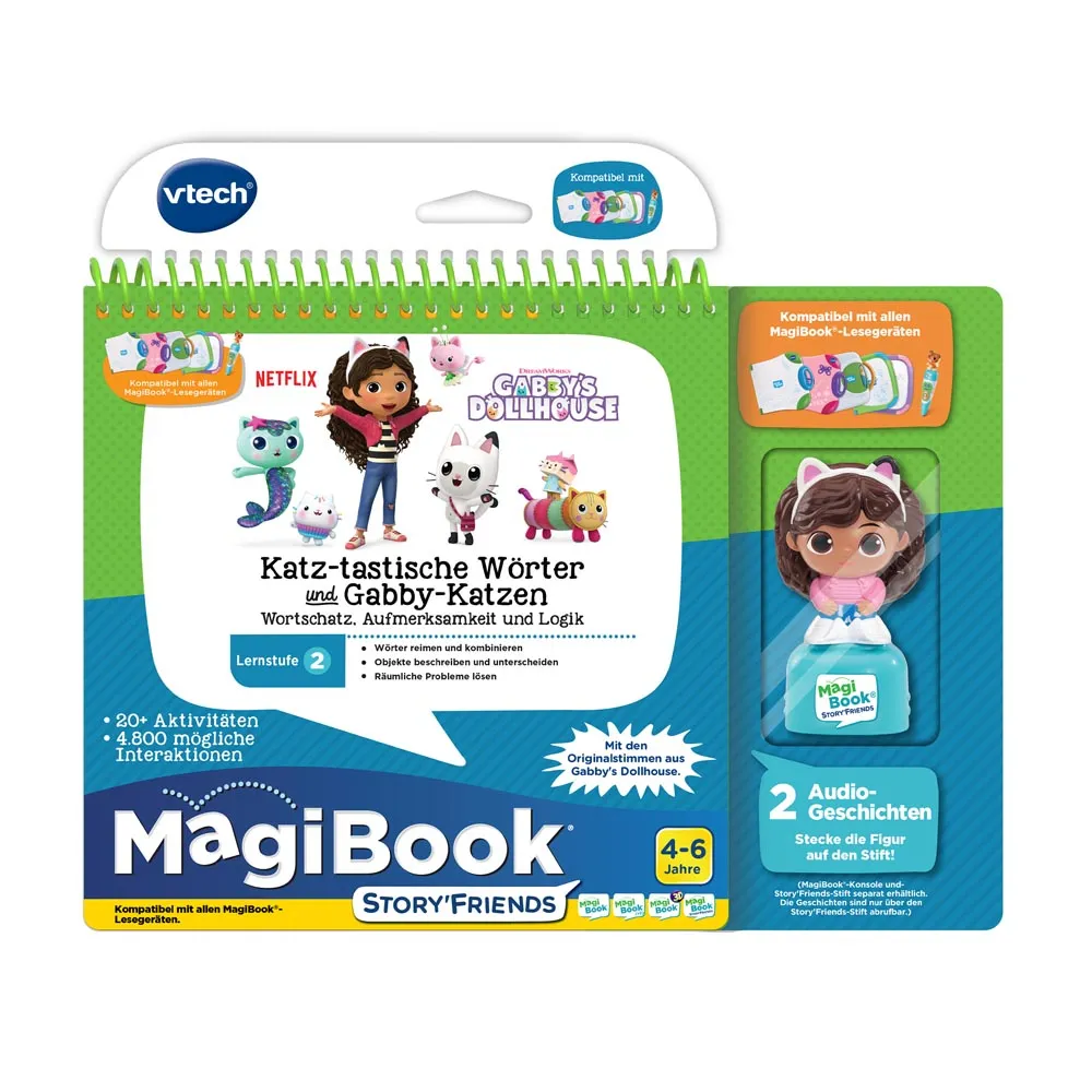 VTech MagiBook Lernstufe 2 - Gabby's Dollhouse inklusive Story'Friend Lernfigur – Bild 2