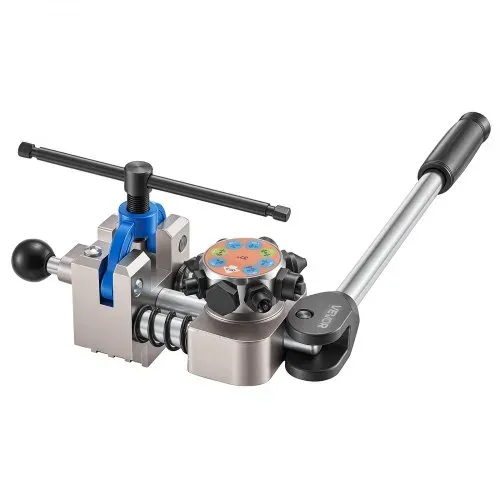 VEVOR 8 tlg. Bremsleitung Bördelgerät Set, 37°/45° Bördelwerkzeug für Doppel- & Bubblebördelung, Rohraufweiter mit 4 Satz Matrizen für 4,76-9,52mm Außendurchmesser, Bremsleitung Reparatursatz für KFZ – Bild 8